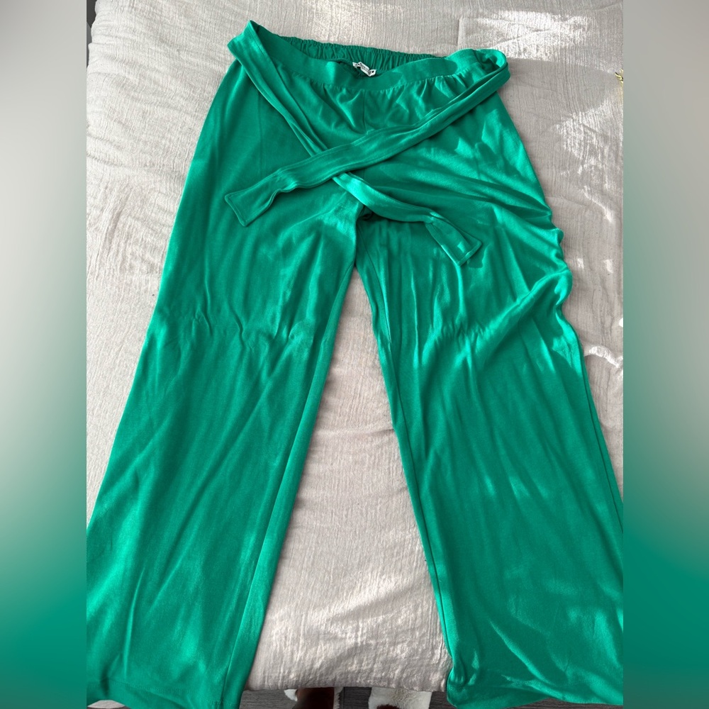 Zara Teal Wide Leg Women's Pants